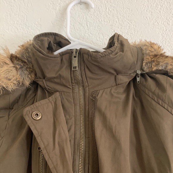 Barneys New York faux fur lined canvas parka - Picture 5 of 7